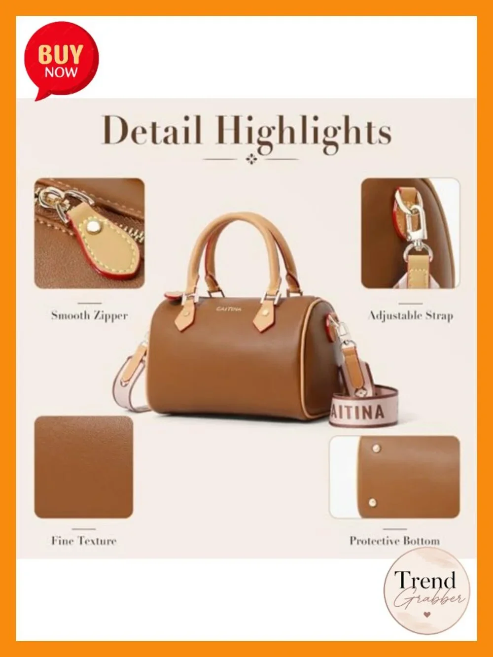Women Vegan Leather Barrel Satchel Handbag Crossbody Purse Top Handle Shoulder